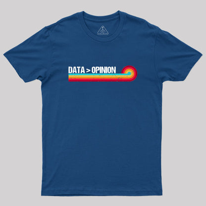 Retro Stripes Funny Data > Opinion Geek T-Shirt