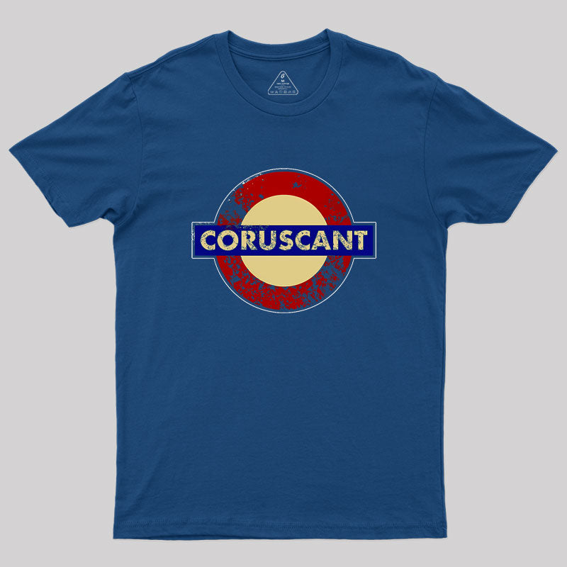 CORUSCANT METRO STATION SIGN Geek T-Shirt