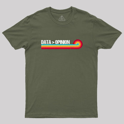 Retro Stripes Funny Data > Opinion Geek T-Shirt