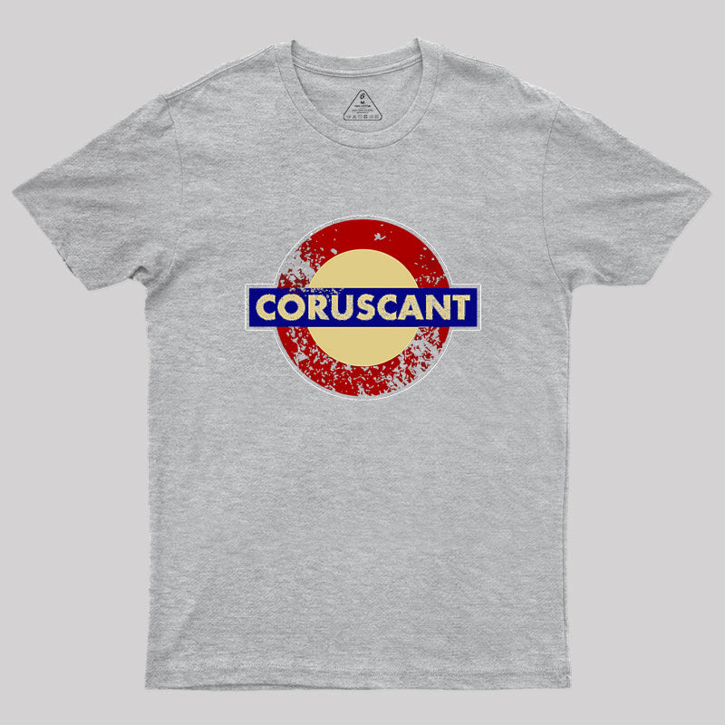 CORUSCANT METRO STATION SIGN Geek T-Shirt