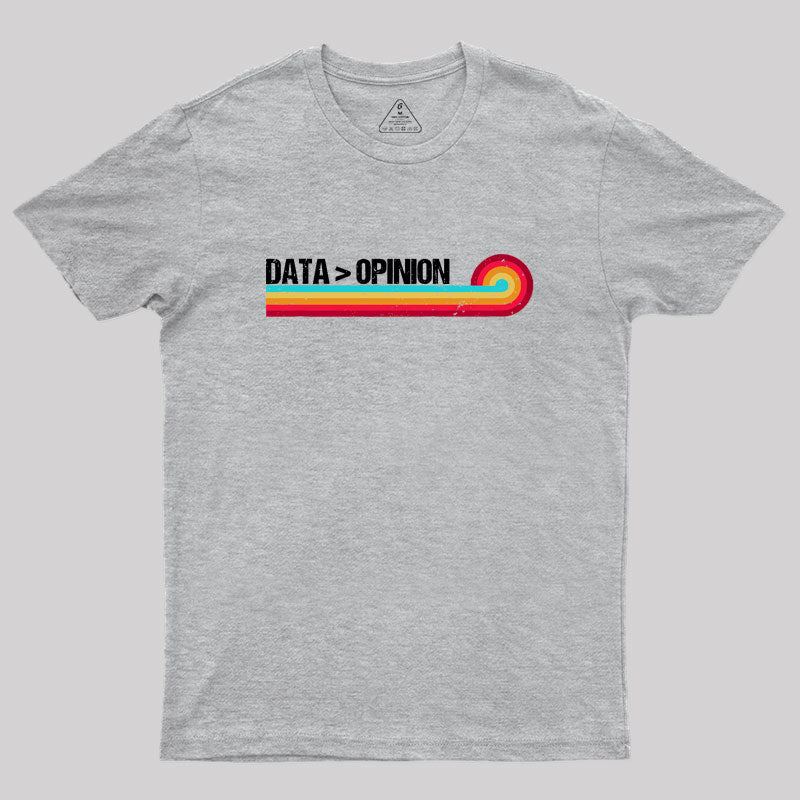 Retro Stripes Funny Data > Opinion Geek T-Shirt