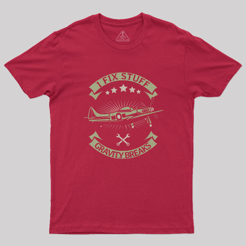 Aircraft Mechanic Airplane Technician Geek T-Shirt