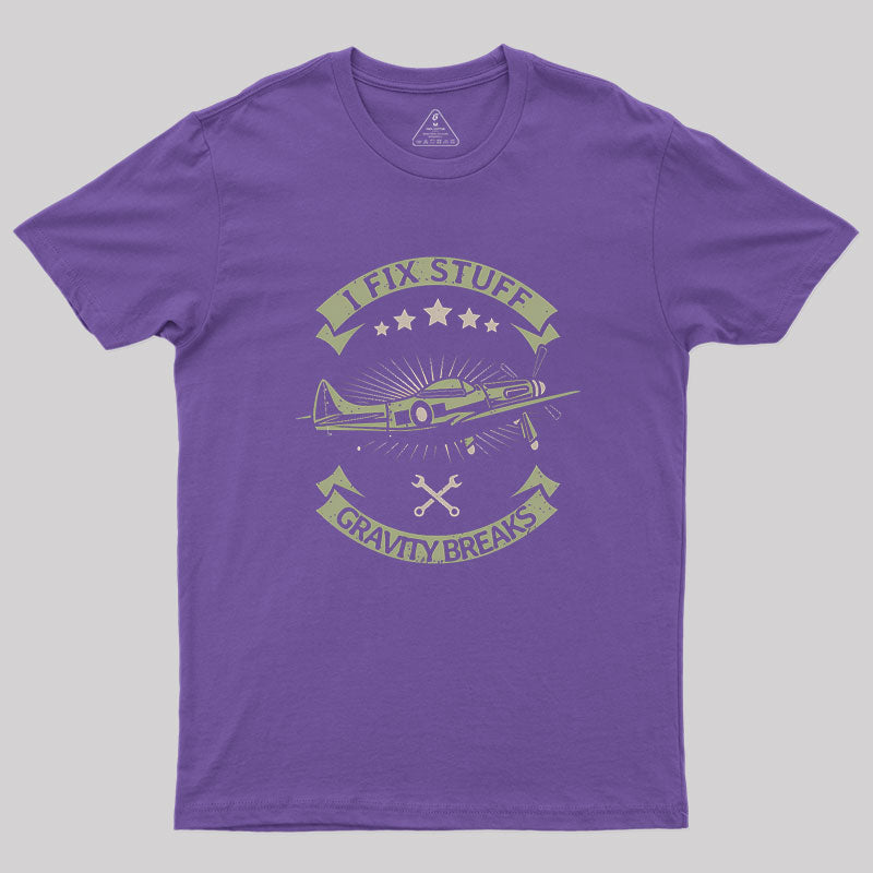 Aircraft Mechanic Airplane Technician Geek T-Shirt