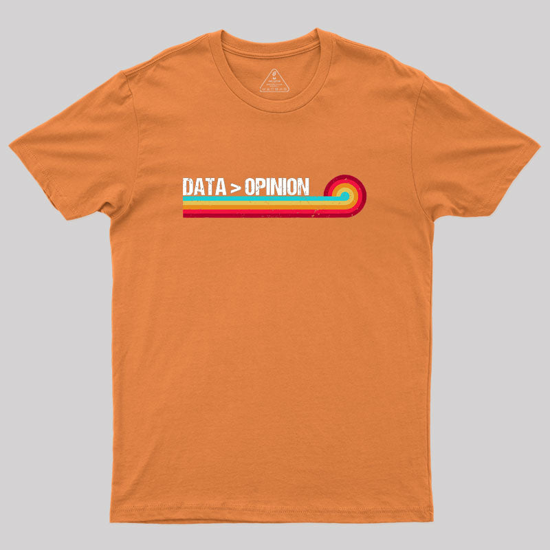 Retro Stripes Funny Data > Opinion Geek T-Shirt