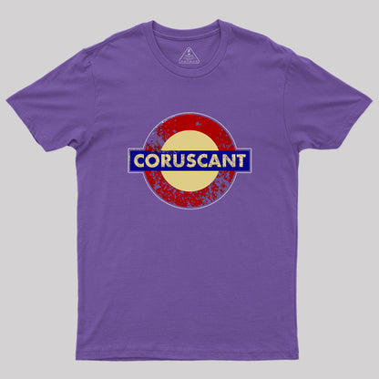 CORUSCANT METRO STATION SIGN Geek T-Shirt