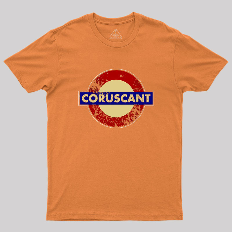 CORUSCANT METRO STATION SIGN Geek T-Shirt