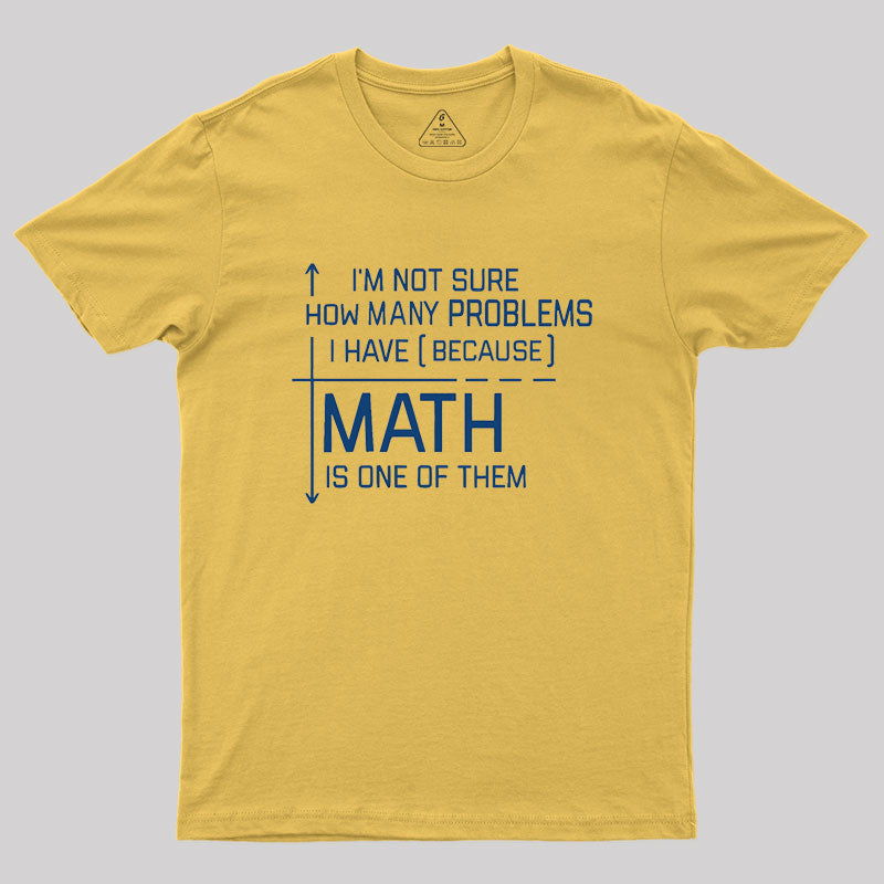 I'm Not Sure How Many Problems I Have Geek T-Shirt