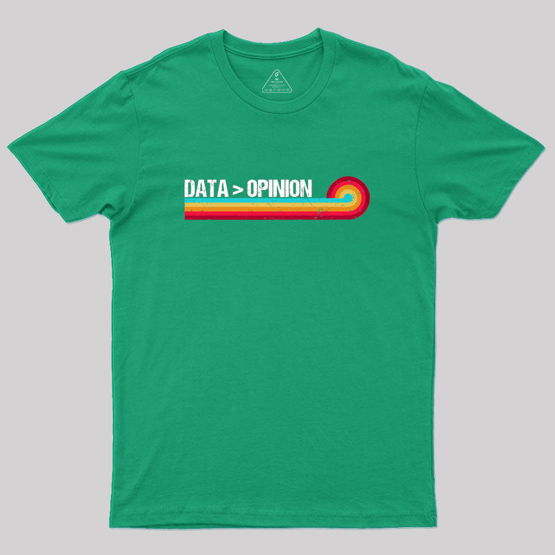 Retro Stripes Funny Data > Opinion Geek T-Shirt