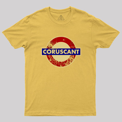 CORUSCANT METRO STATION SIGN Geek T-Shirt