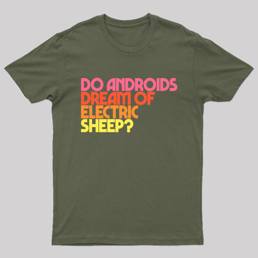 Do Androids Dream of Electric Sheep Nerd T-Shirt