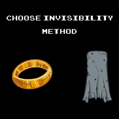 Choose Invisibility Method Geek T-Shirt