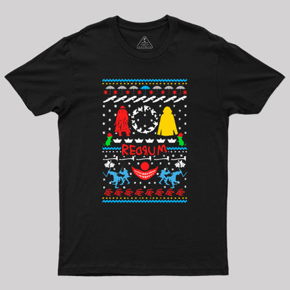 Stephen King Inspired Ugly Christmas Sweater Geek T-Shirt