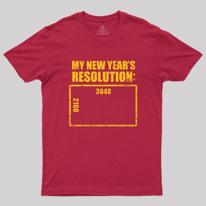 4K Resolution Geek T-Shirt