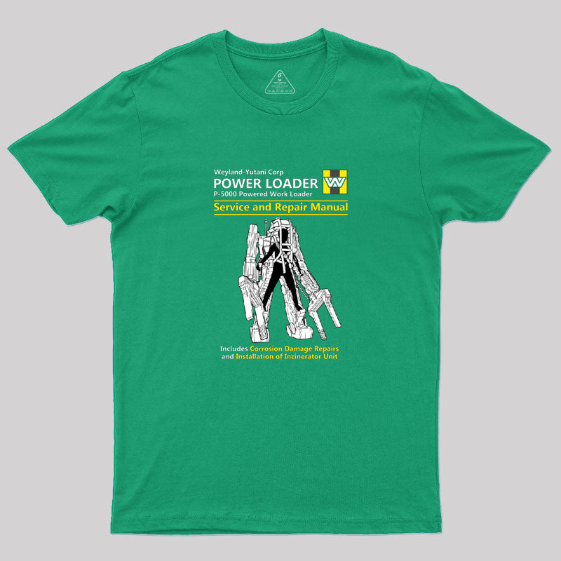 Power Loader Service and Repair Manual Geek T-Shirt