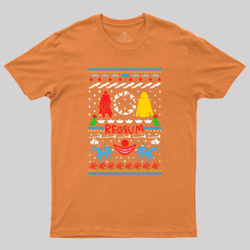 Stephen King Inspired Ugly Christmas Sweater Geek T-Shirt