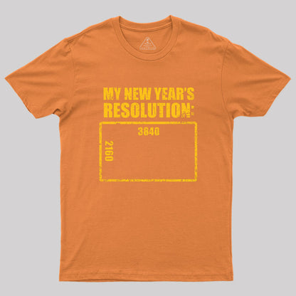 4K Resolution Geek T-Shirt