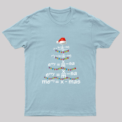 Math Merry Xmas Tree T-Shirt