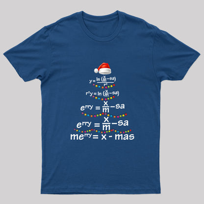 Math Merry Xmas Tree T-Shirt