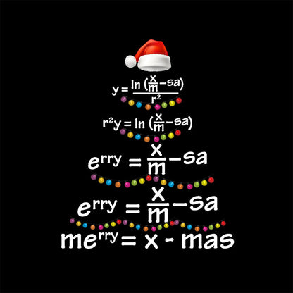 Math Merry Xmas Tree T-Shirt