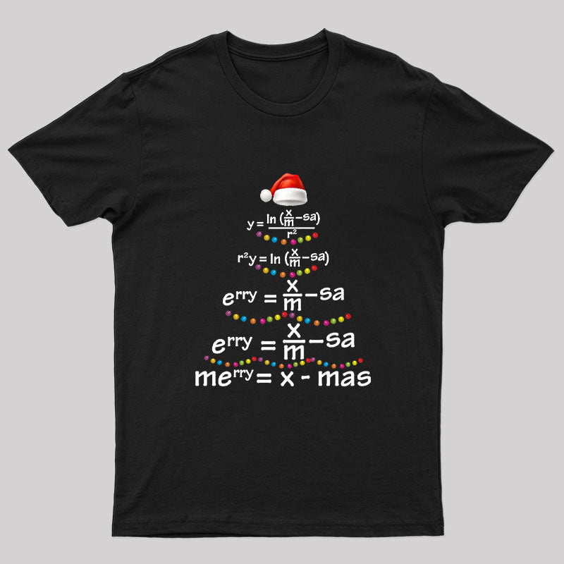 Math Merry Xmas Tree T-Shirt