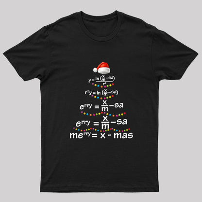 Math Merry Xmas Tree T-Shirt