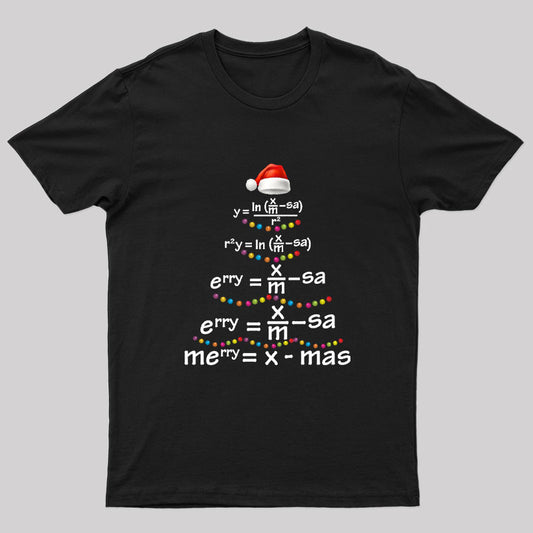 Math Merry Xmas Tree T-Shirt