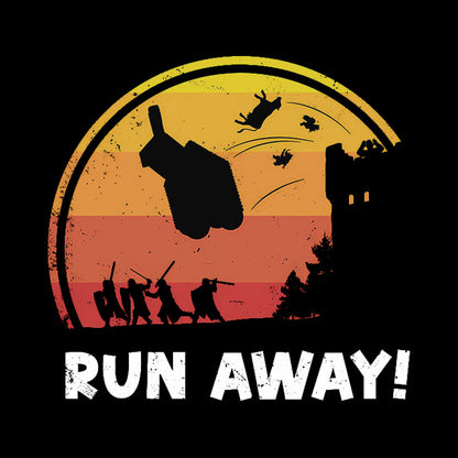 Vintage Run Away Geek T-Shirt