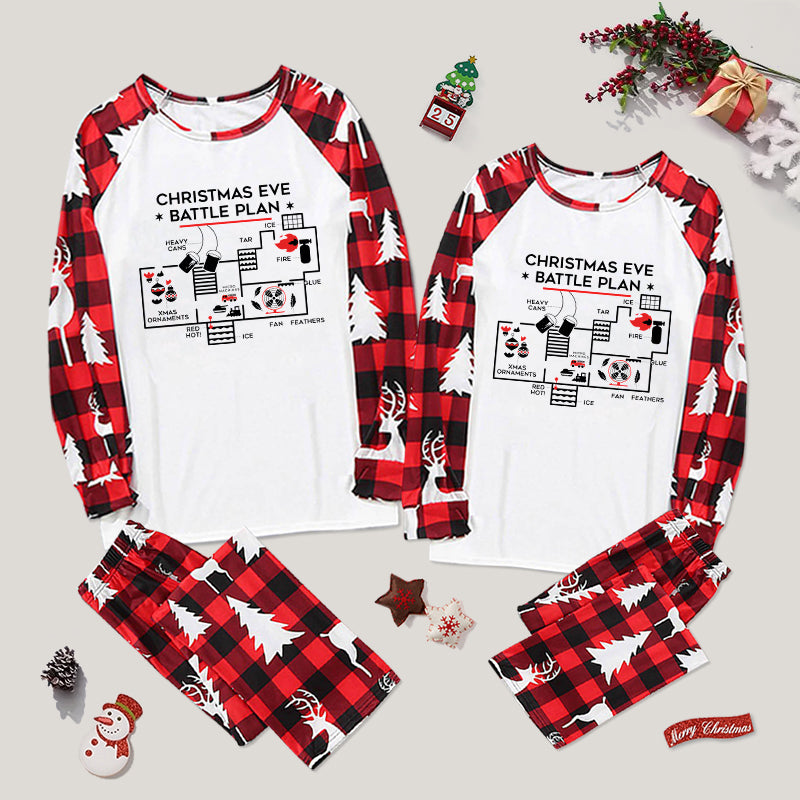 Christmas Eve Battle Plan Family Christmas Pajama Sets