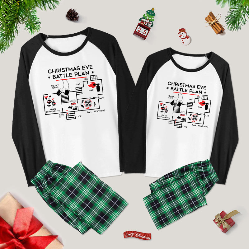 Christmas Eve Battle Plan Family Christmas Pajama Sets