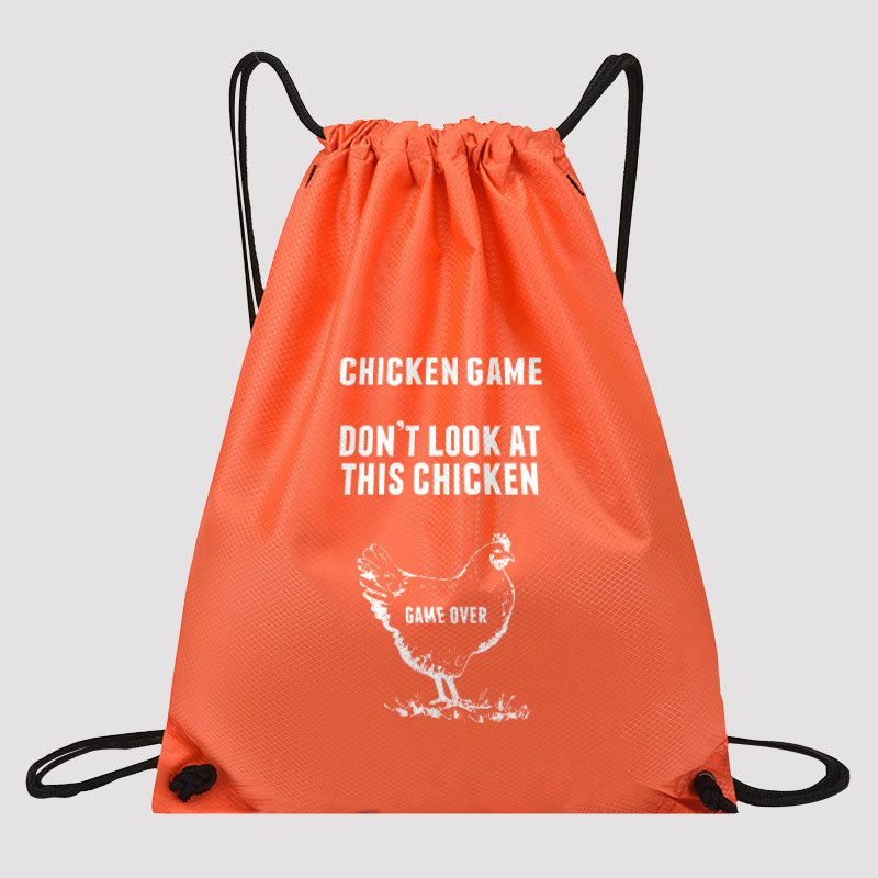 Chicken Game Drawstring Cinch Bag