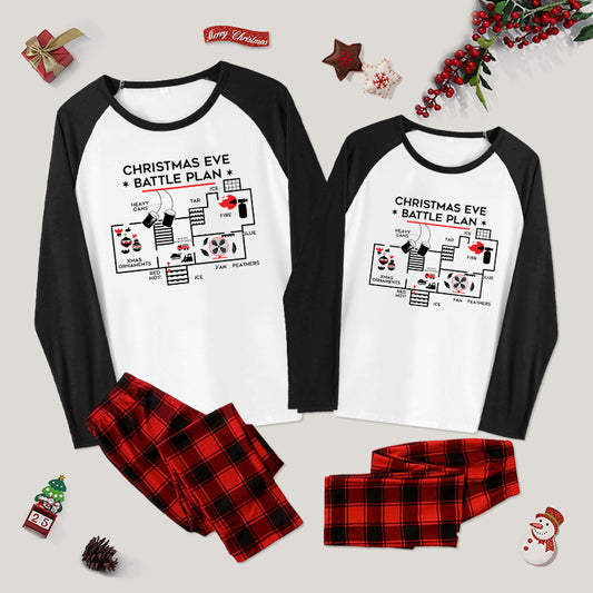 Christmas Eve Battle Plan Family Christmas Pajama Sets