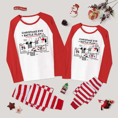 Christmas Eve Battle Plan Family Christmas Pajama Sets