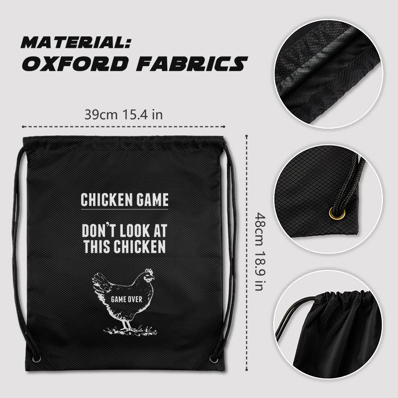 Chicken Game Drawstring Cinch Bag