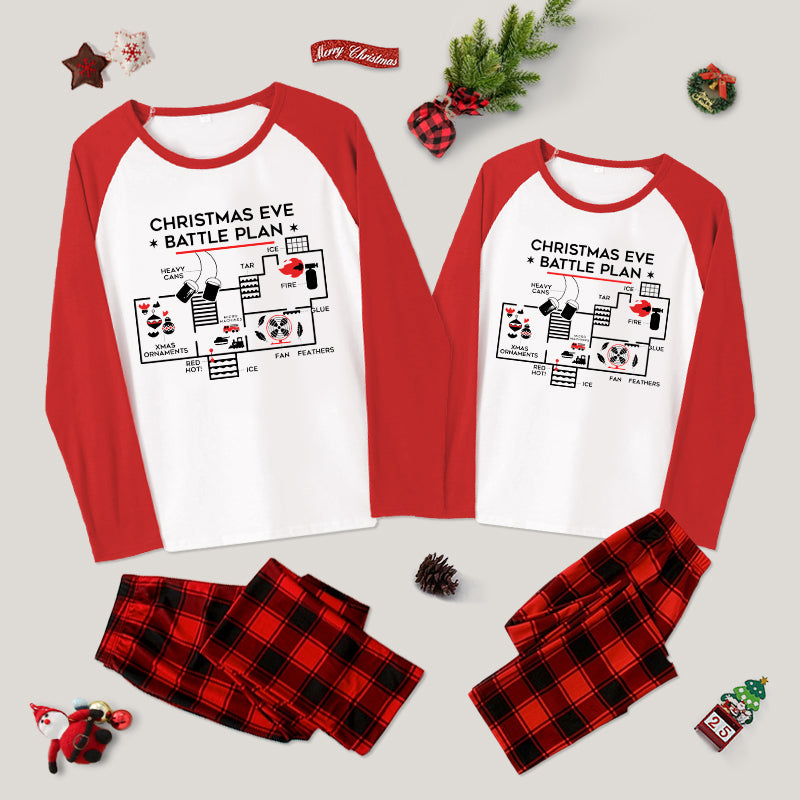 Christmas Eve Battle Plan Family Christmas Pajama Sets