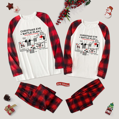 Christmas Eve Battle Plan Family Christmas Pajama Sets