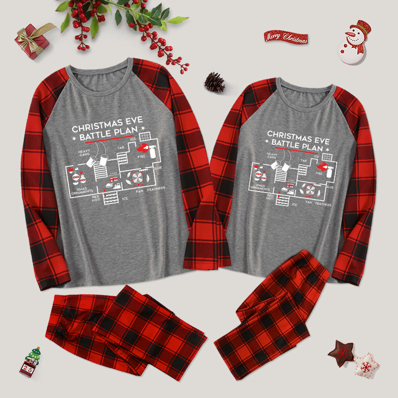 Christmas Eve Battle Plan Family Christmas Pajama Sets