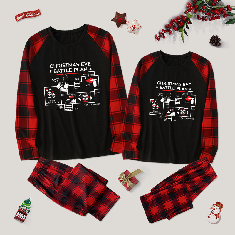 Christmas Eve Battle Plan Family Christmas Pajama Sets