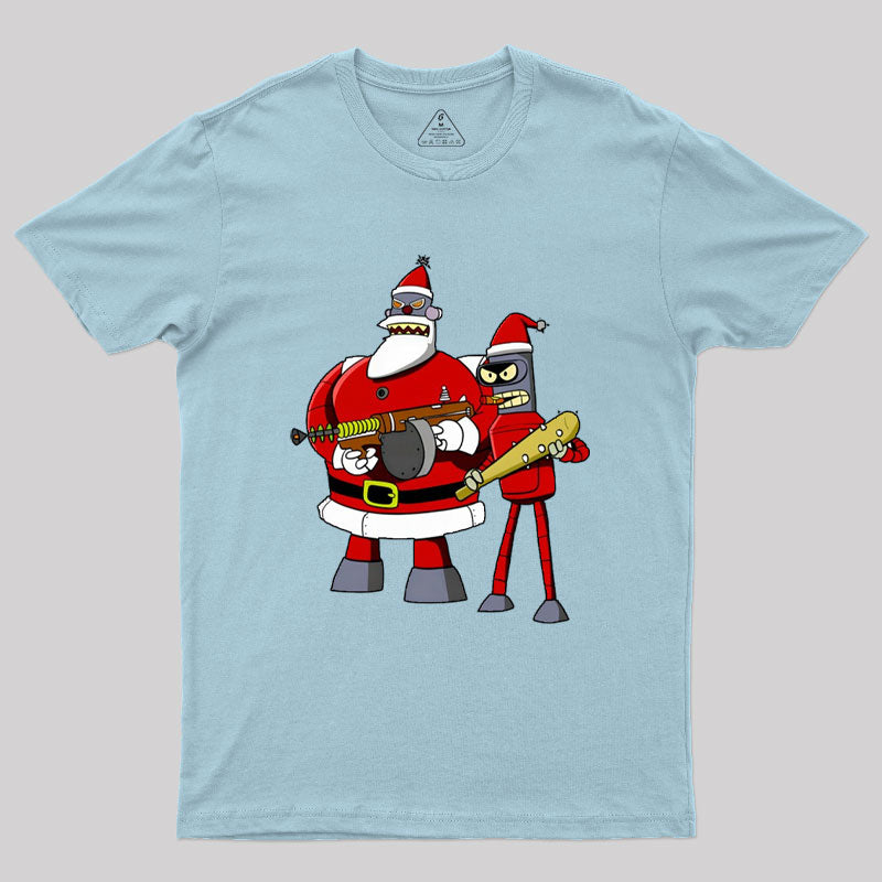 Merry Christmas Kill All Humans Geek T-Shirt