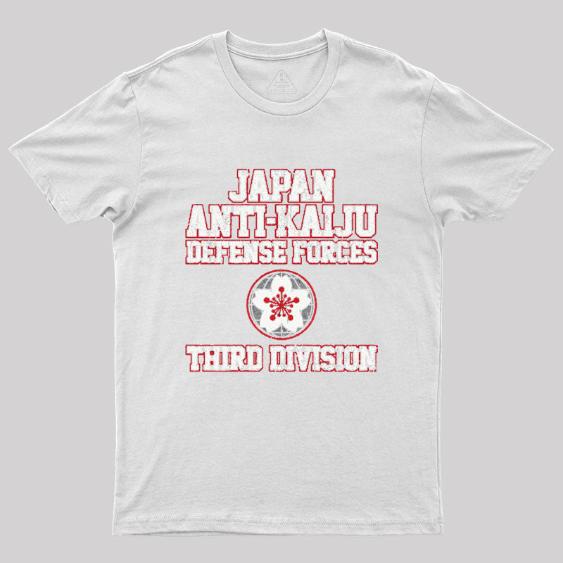 Japan Anti-Kaiju Defense Forces Third Division Geek T-Shirt