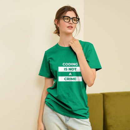 Coding Is Not A Crime Geek T-Shirt