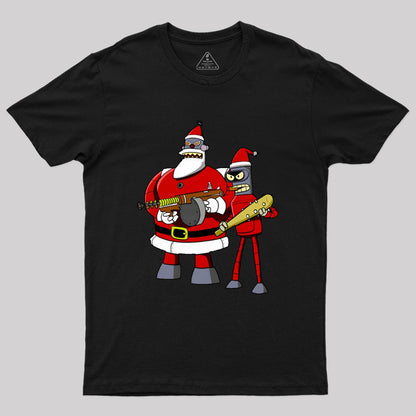 Merry Christmas Kill All Humans Geek T-Shirt