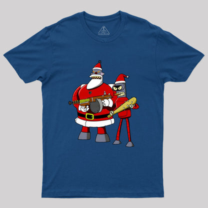 Merry Christmas Kill All Humans Geek T-Shirt