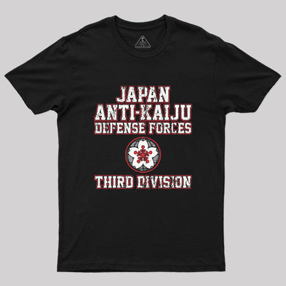 Japan Anti-Kaiju Defense Forces Third Division Geek T-Shirt