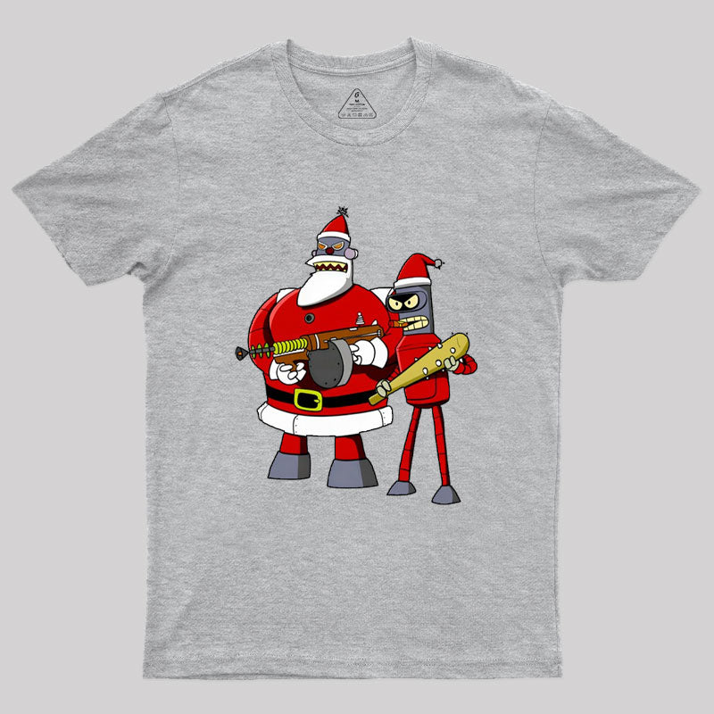 Merry Christmas Kill All Humans Geek T-Shirt