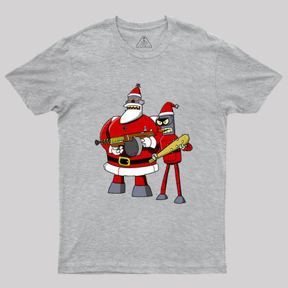 Merry Christmas Kill All Humans Geek T-Shirt