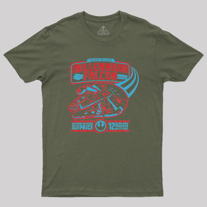 Millennium Falcon Smuggler Service Geek T-Shirt