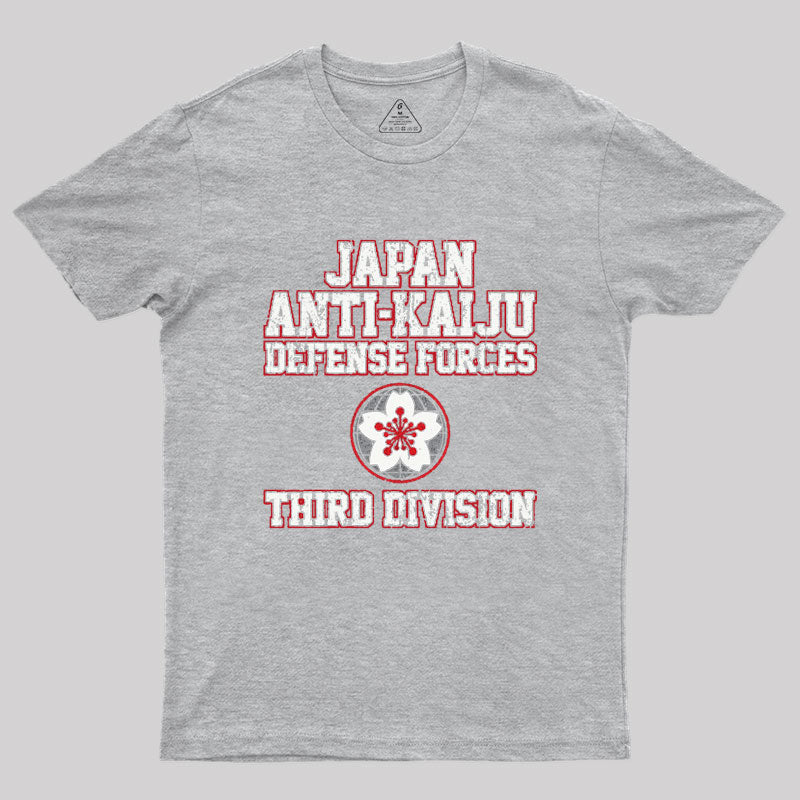 Japan Anti-Kaiju Defense Forces Third Division Geek T-Shirt