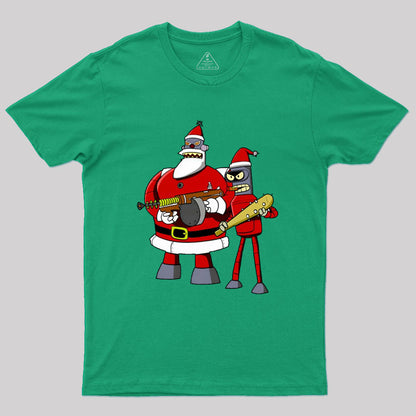 Merry Christmas Kill All Humans Geek T-Shirt