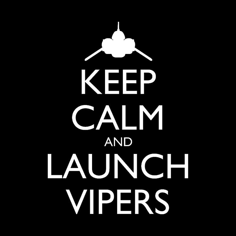 Keep Calm and Launch Vipers - Dark Essential Geek T-Shirt