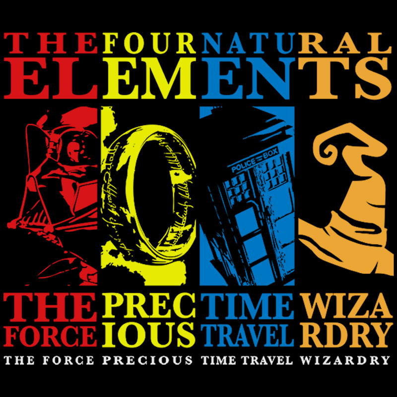 The Four Elements Geek T-Shirt